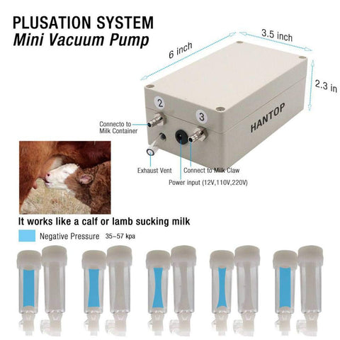 Hantop Goat Milking Machine liner close-up emphasizes hygienic silicone components for clean milking.