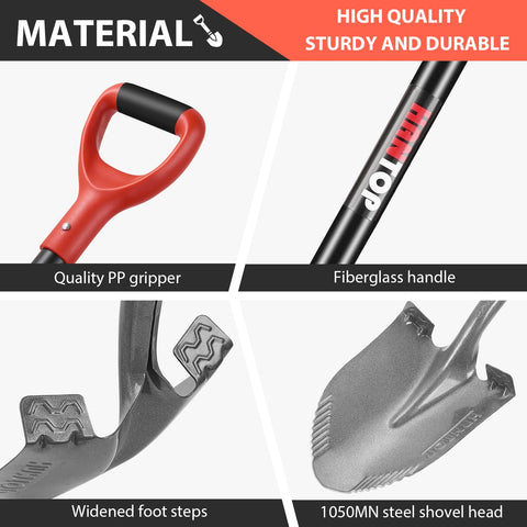HANTOP sawtooth blade helps cut through roots and tough soil.