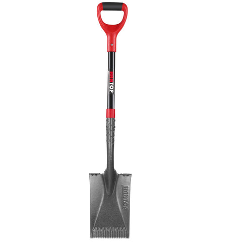 HANTOP Spade Shovel with flat trenching blade for clean, efficient garden digging