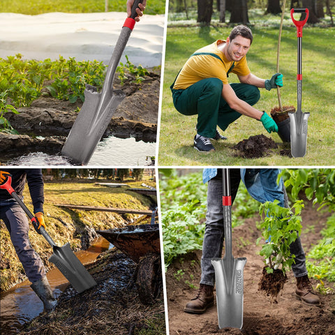 HANTOP tree-pit digging tool supports clean ditches and transplanting tasks.