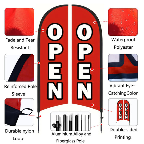 HANVIDA Open Flags complete-kit contents ready for quick setup.