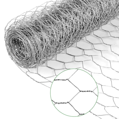HANWRAPS chicken wire roll with hexagonal mesh ideal for reliable garden fencing.