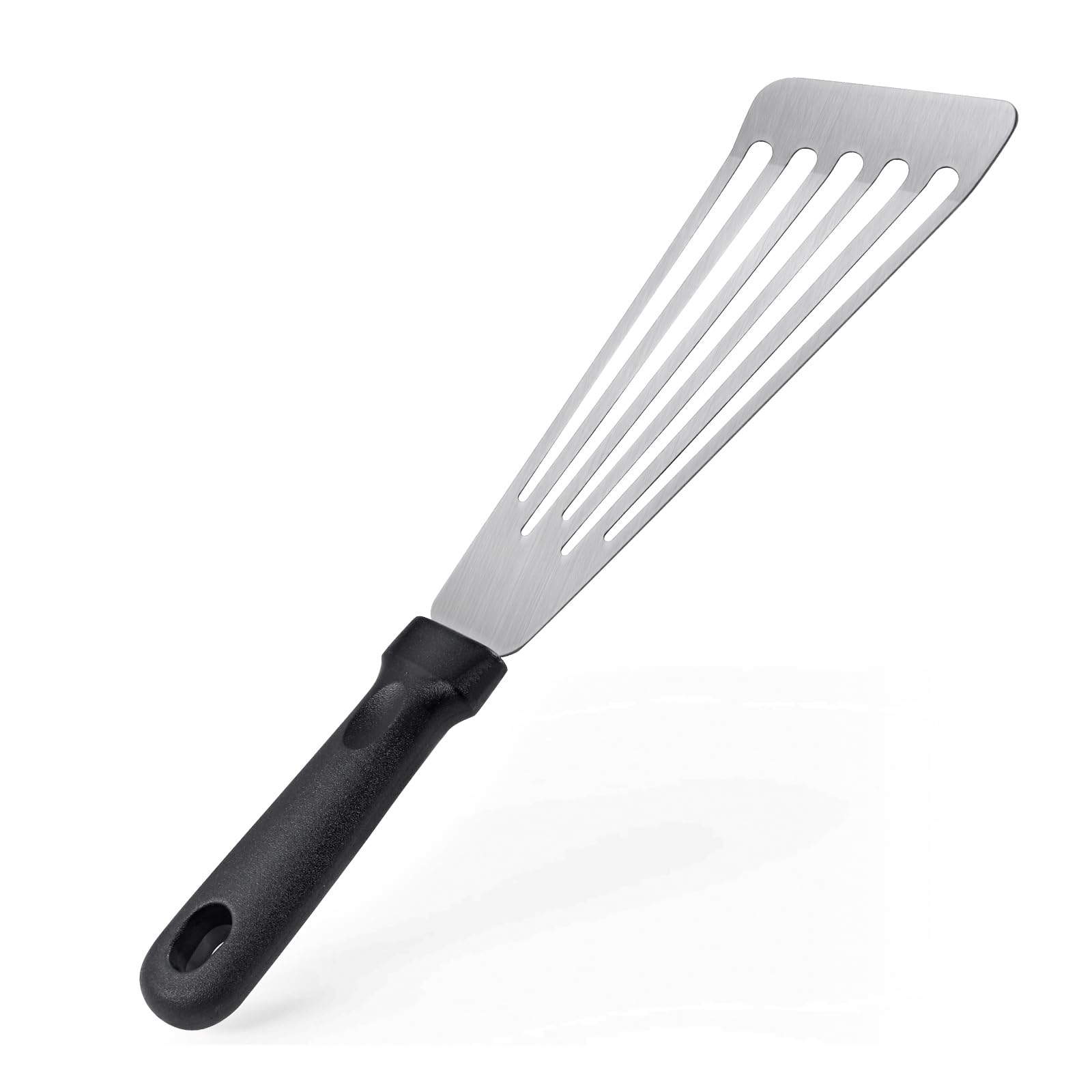 HANWRAPS fish spatula in stainless steel, ideal for direct contact with food.