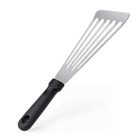 HANWRAPS fish spatula in stainless steel, ideal for direct contact with food.