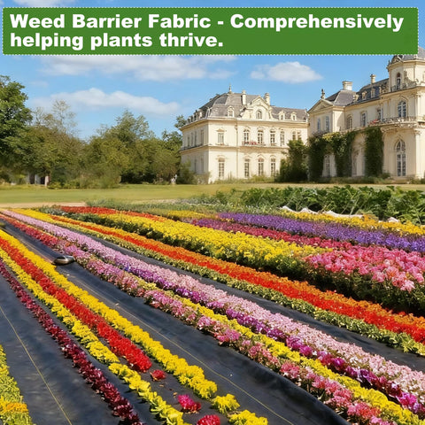 HANWRAPS garden-bed application shown in real-world setup.