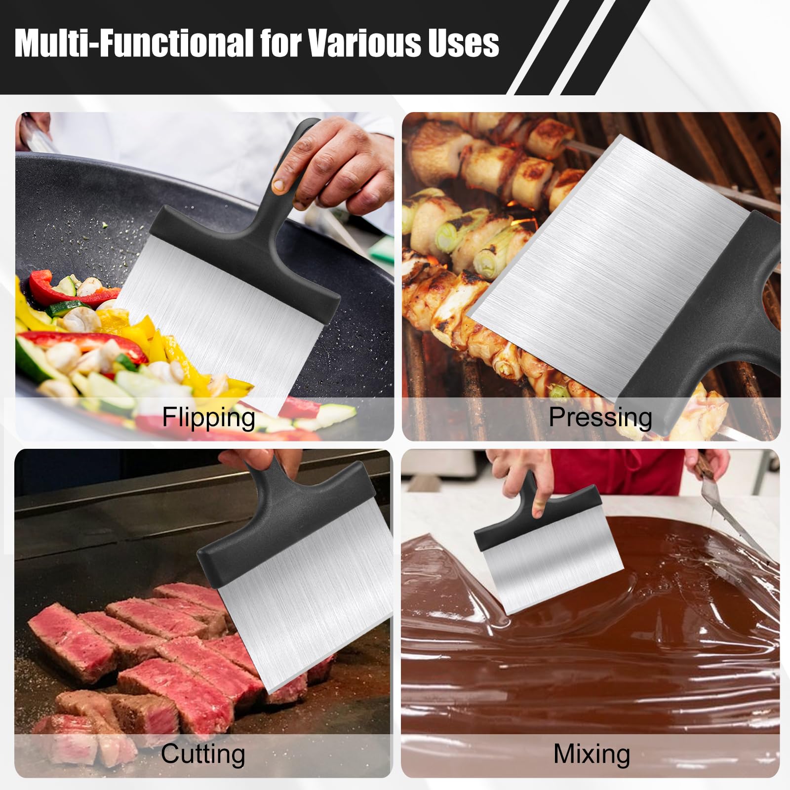 HANWRAPS multi-functional scraper handles cleaning and small kitchen tasks.