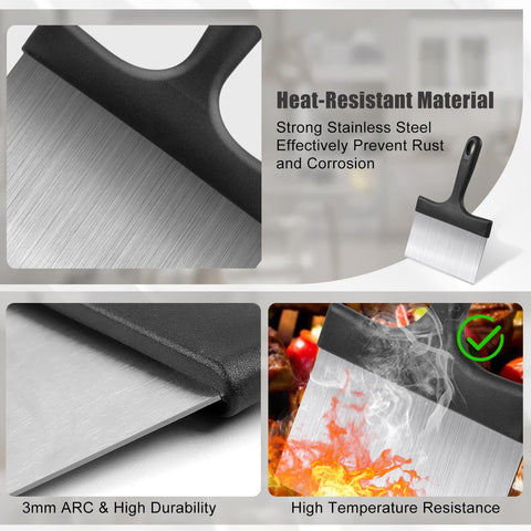 HANWRAPS heavy-duty tool ready for tough grime on grills and griddles.