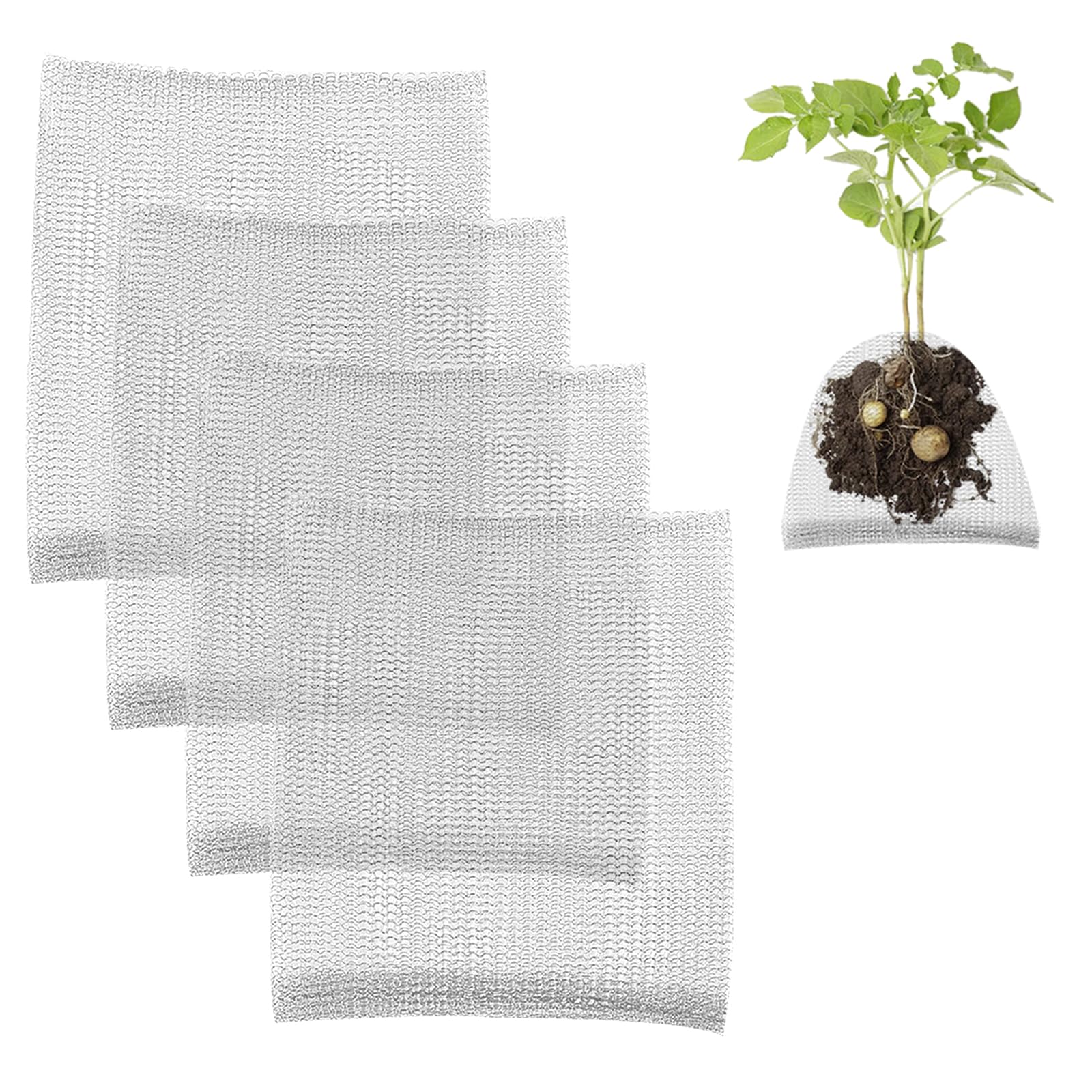 HANWRAPS plant root guard basket assembly demonstrates easy root protection setup.