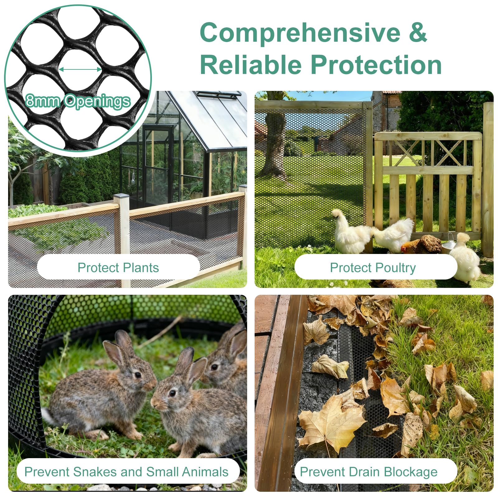 HANWRAPS poultry farm mesh suitable for chickens, ducks, and rabbits