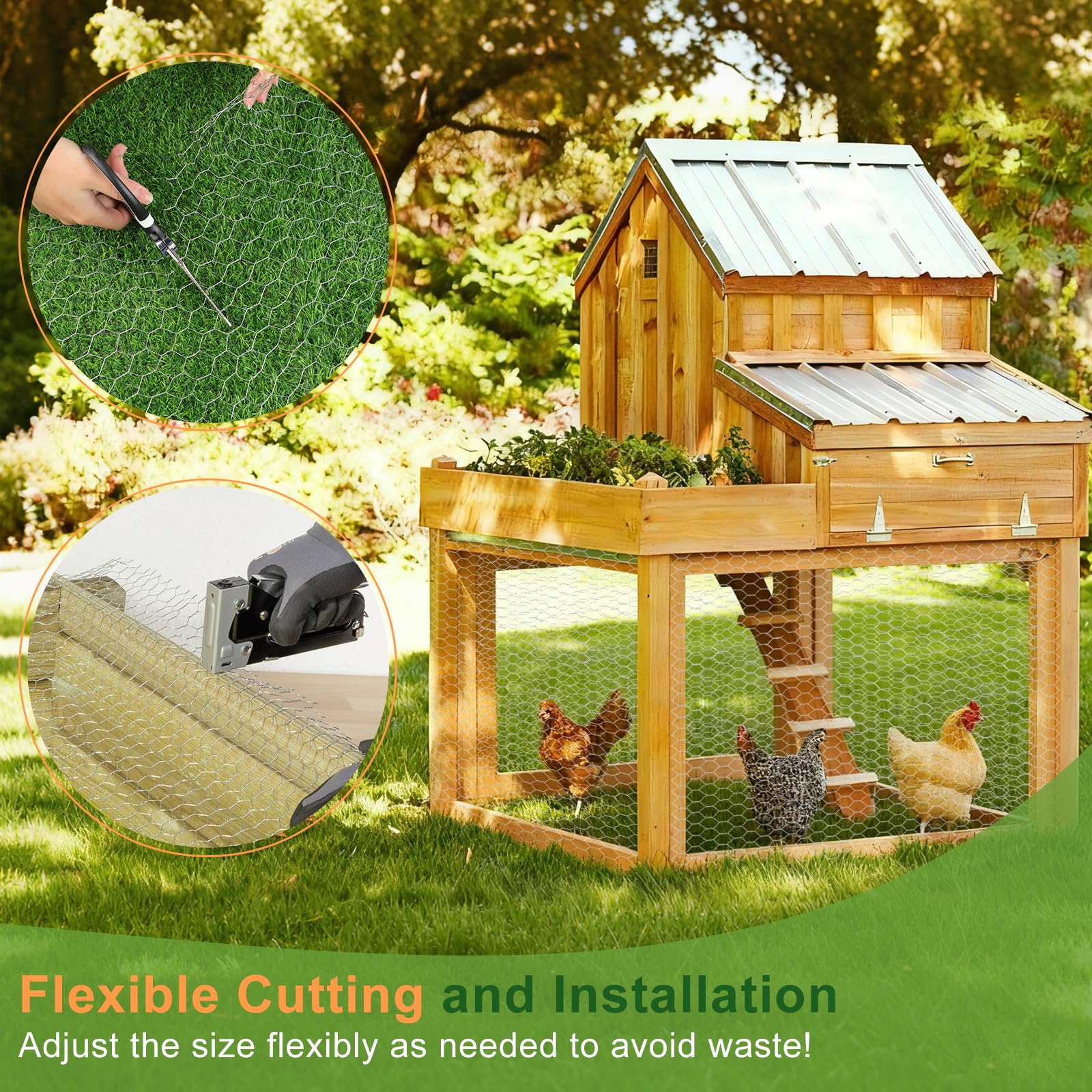 HANWRAPS versatile mesh suits fences, DIY crafts, and garden accents.