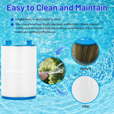 HANXER C-7367 spa filter easy-clean replacement process.