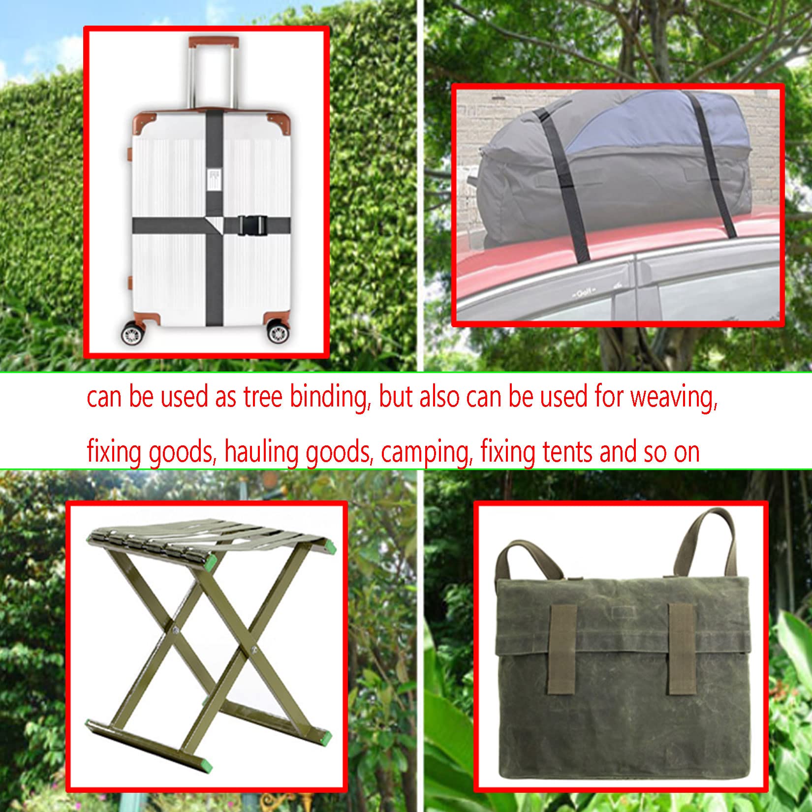 HanyHere 600d-polypropylene-material offers durable, flexible tree support