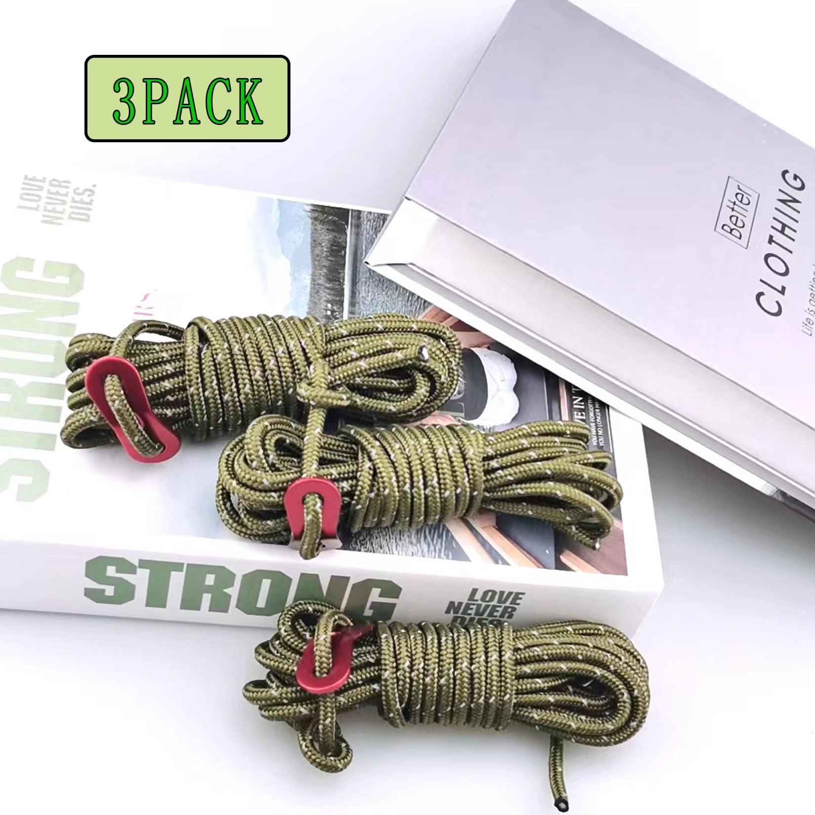 HanyHere green rope extends 13.1 feet for secure anchoring outdoors