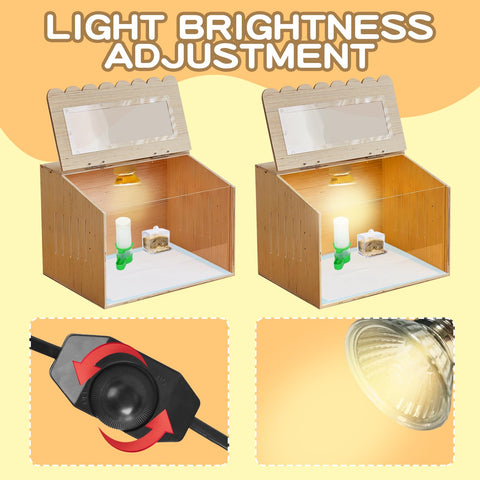 HaoCpetslian digital thermometer displays precise temperature for chicks.