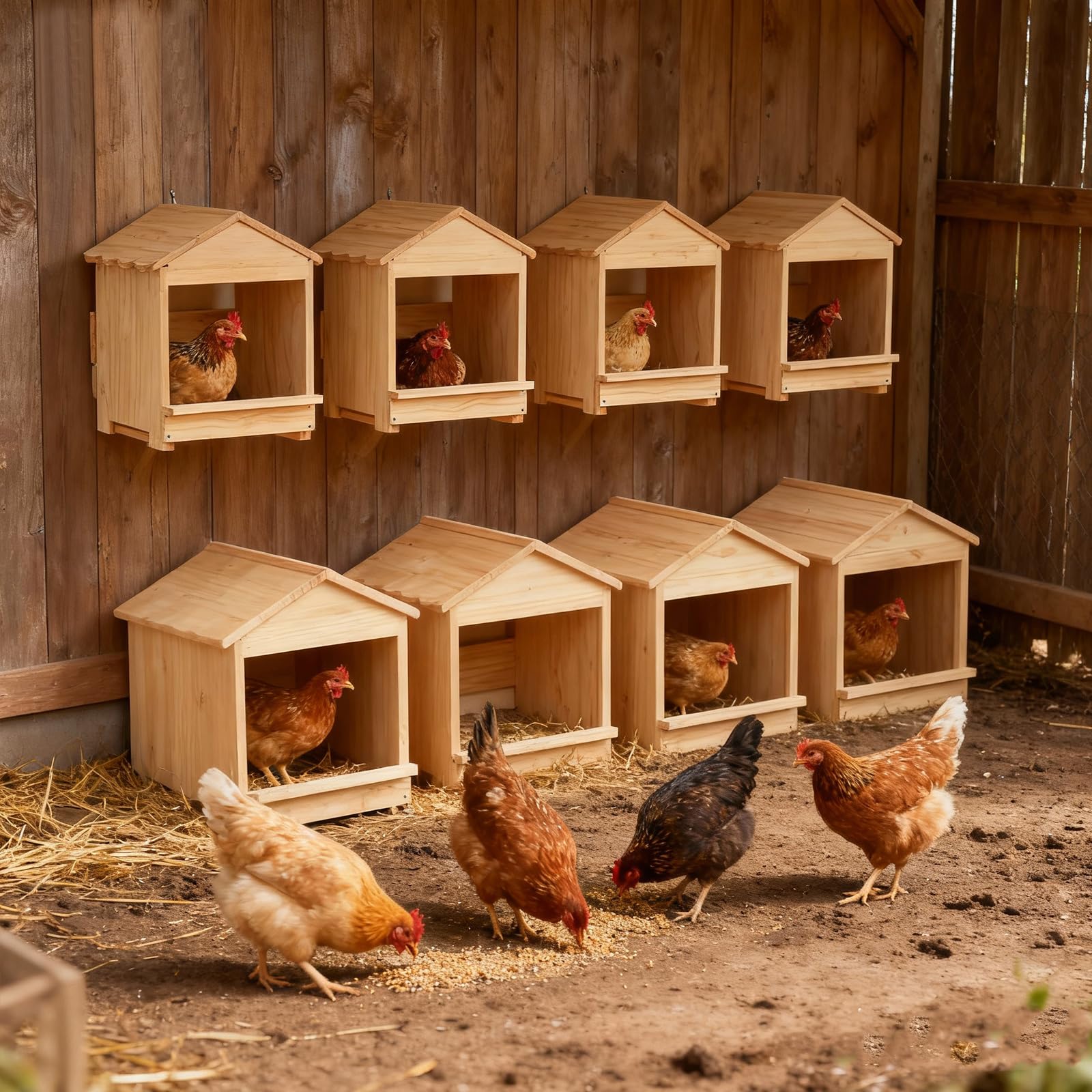 HaoCpetslian portable chicken coop shown ready for indoor or outdoor all-weather use