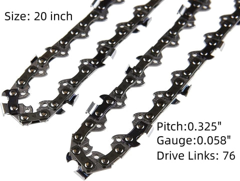 Haokixin 0.325-inch pitch 0.058-inch gauge close-up for precise cuts