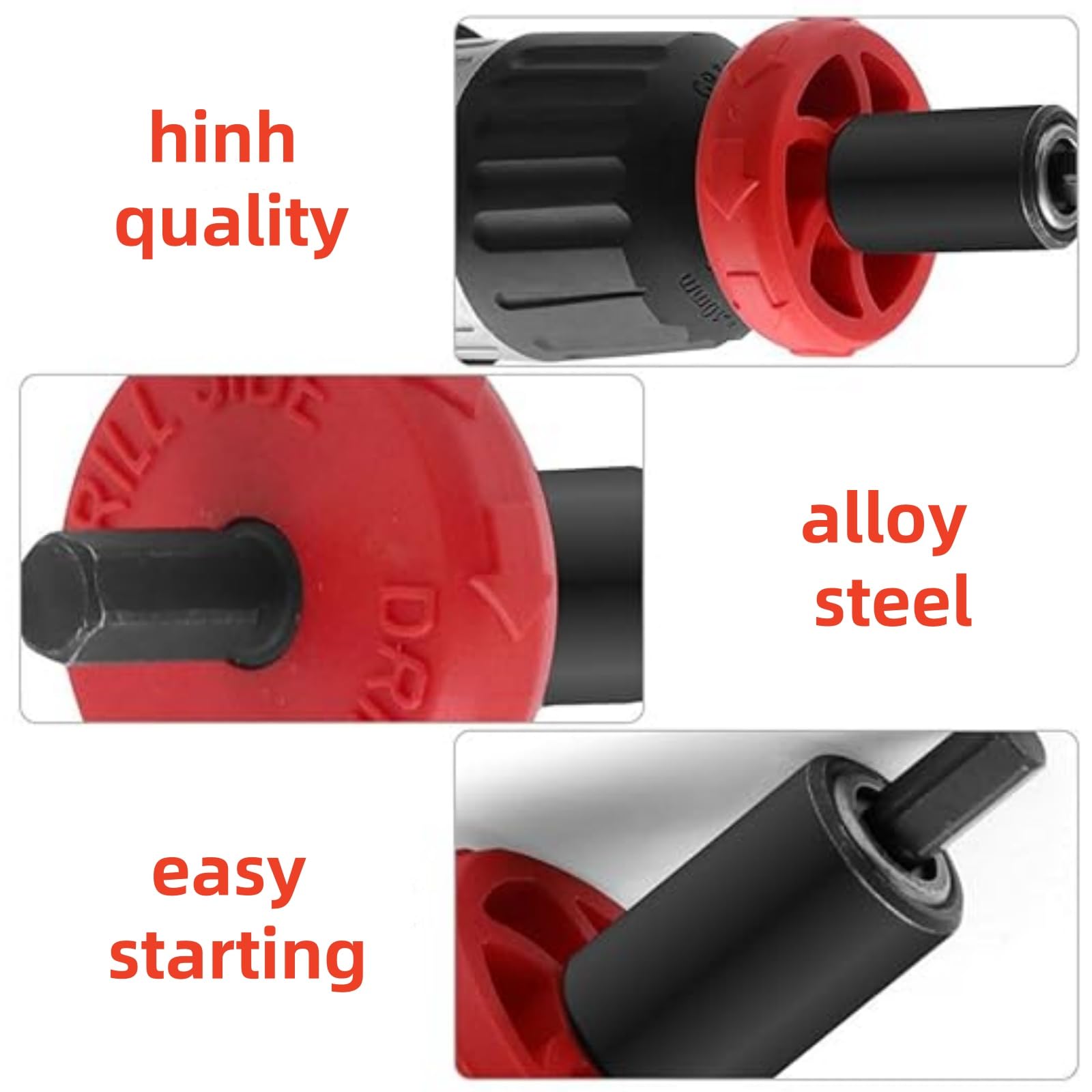 Close-up of the adapter beside tools, highlighting robust materials for long-lasting usage.