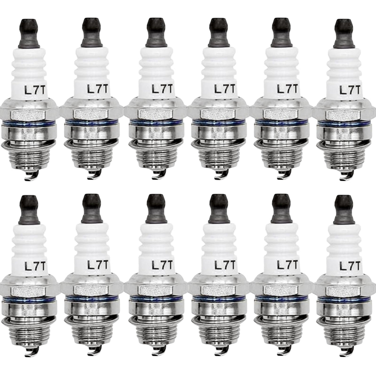 Haokixin L7T spark plug close-up for MS230 with precision electrodes