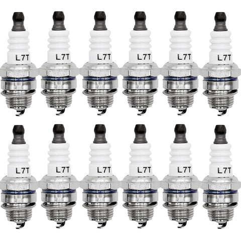Haokixin L7T spark plug close-up for MS230 with precision electrodes