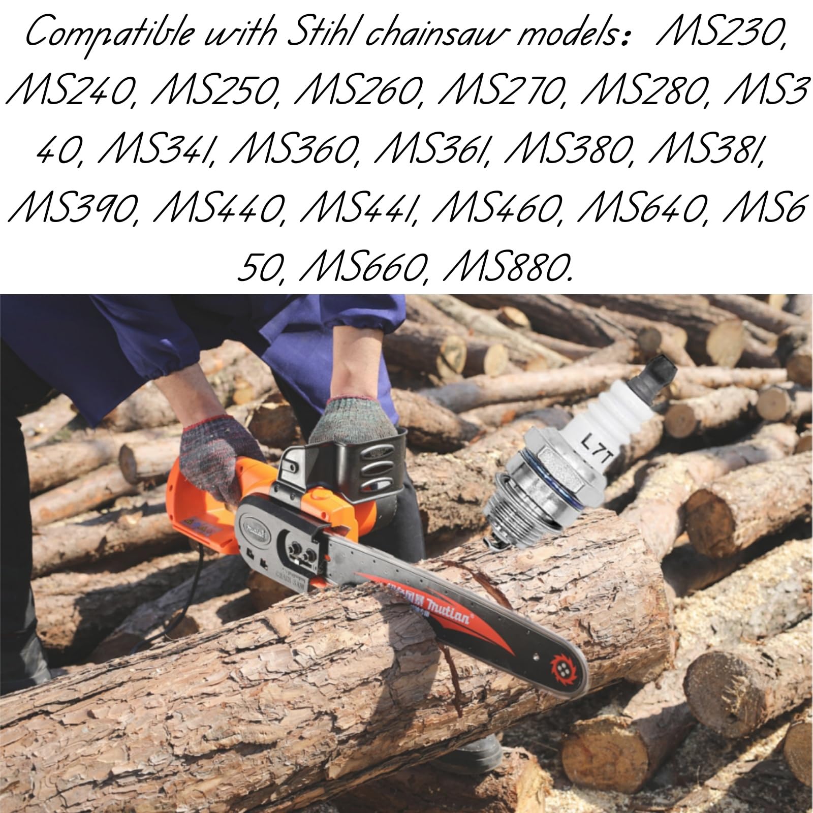 Haokixin L7T spark plug rugged, durable construction