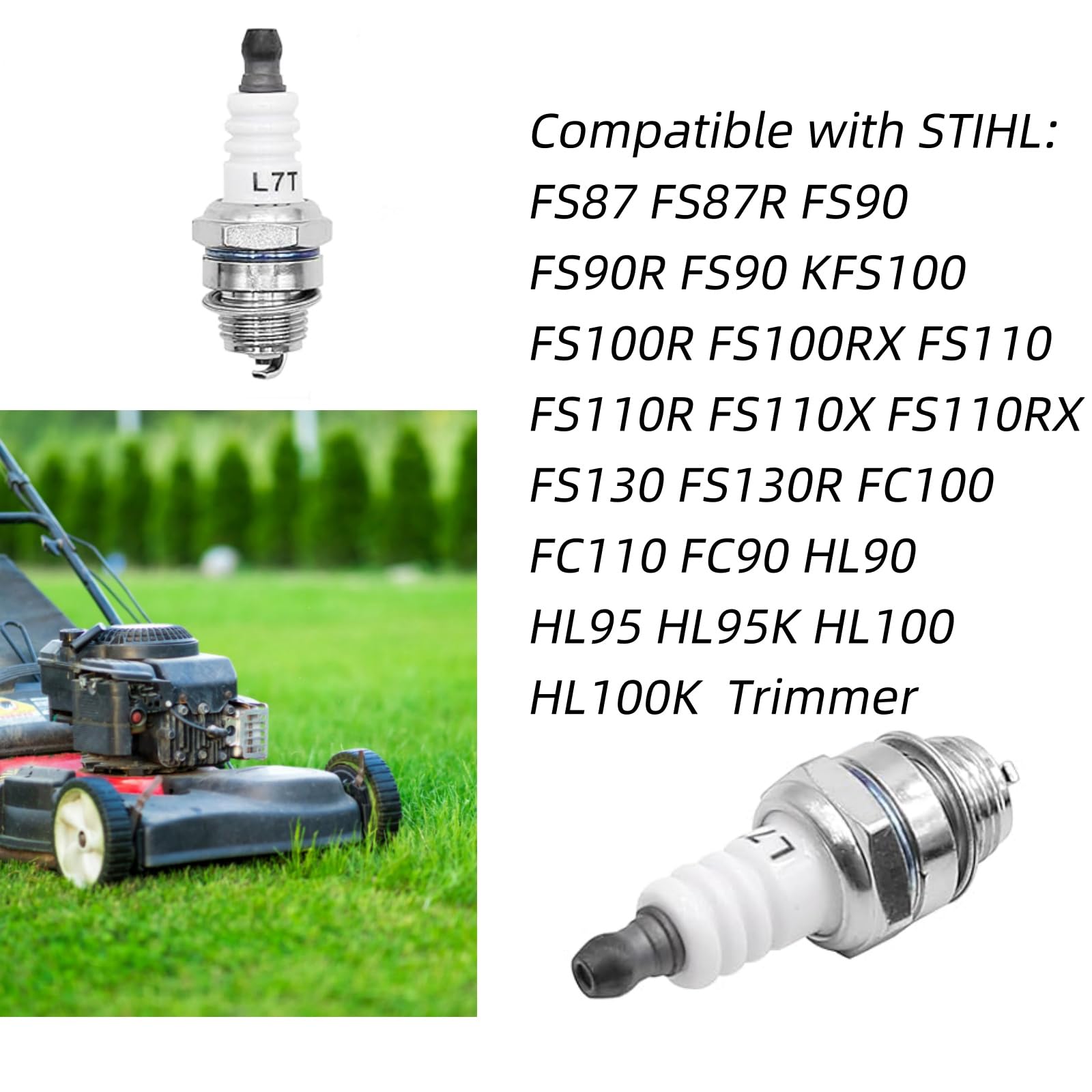Haokixin L7T spark plug compatibility for Husqvarna models