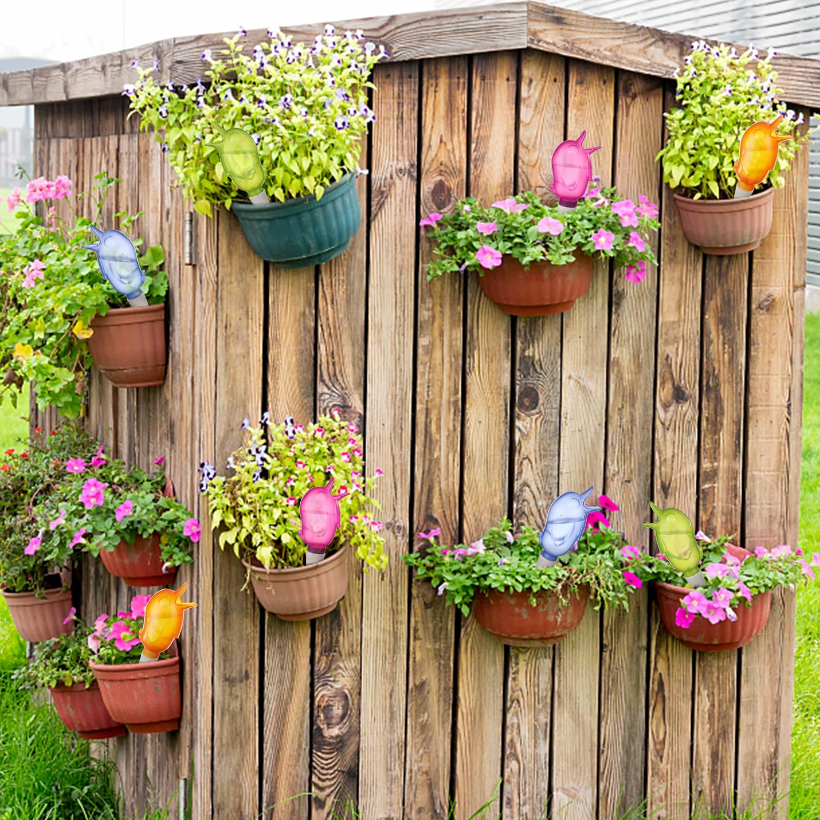 Haomian orange bird-shaped spike, front view, convenient hanging plant irrigation