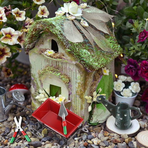Haomian mini black booties add charm to dollhouses and fairy gardens