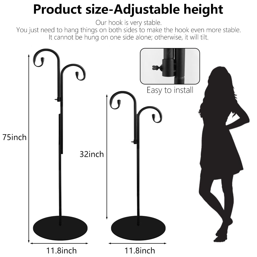 HAOPENGYOU adjustable height from 32 to 75 inches for versatile placement.