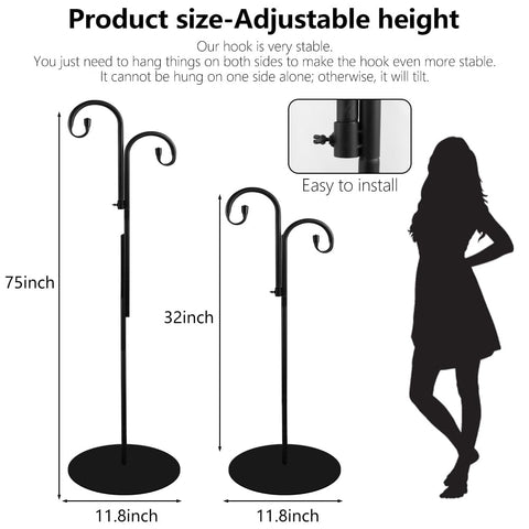 HAOPENGYOU adjustable height from 32 to 75 inches for versatile placement.