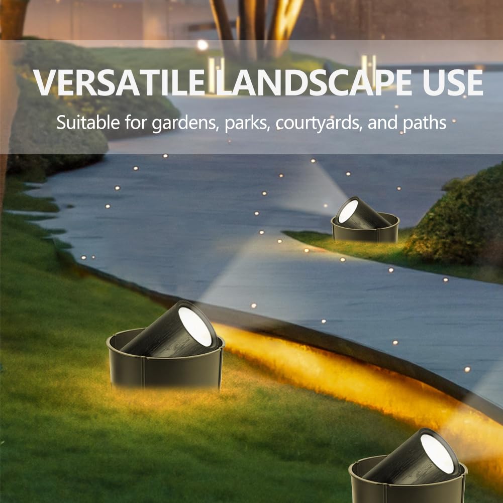 HAOPENGYOU easy-install design fits most lawn lights for fast setup.