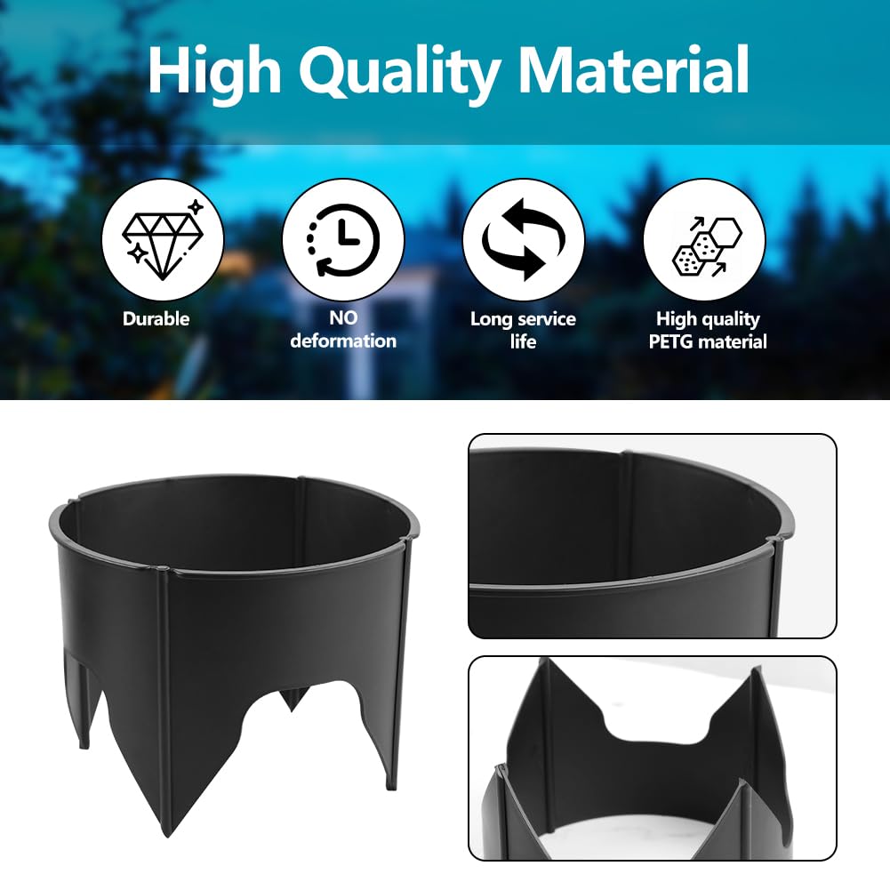 HAOPENGYOU serrated-base protector enables quick soil insertion for secure placement.