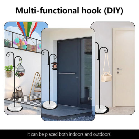 HAOPENGYOU easy tool-free assembly with a wide-gap hook for large items.