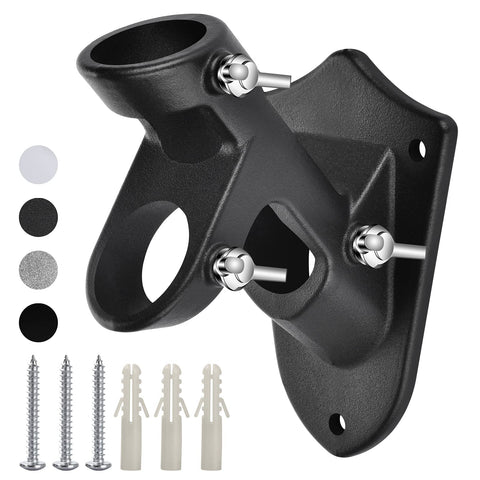 Haoridul flag pole holder on an outdoor wall securing a 1-inch pole