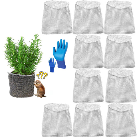 HAORESULT gopher baskets 5-gallon mesh closeup for sturdy root protection.