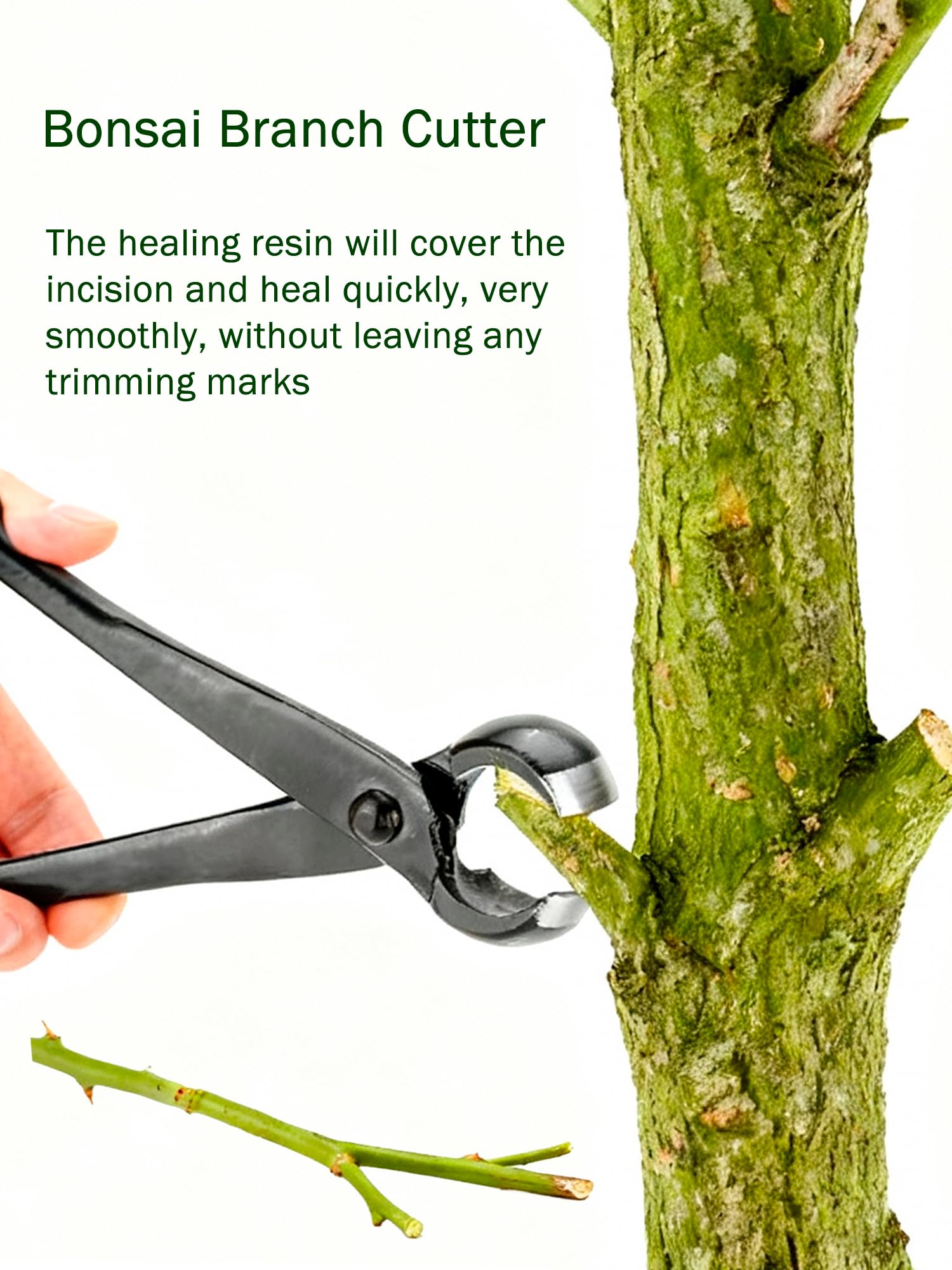 Haosie Bonsai Concave Cutter ergonomic handle for comfortable long pruning sessions