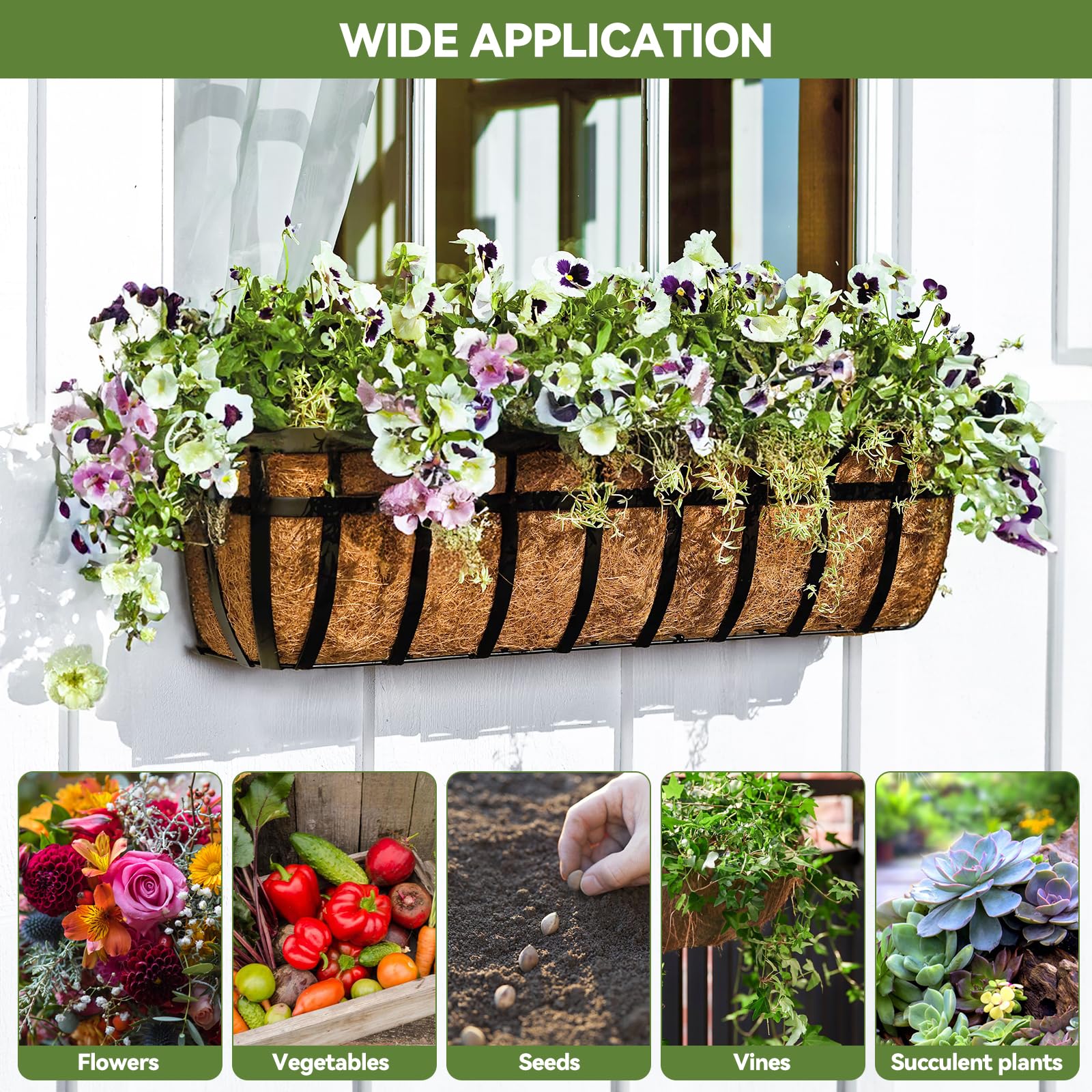 HAOVZRI 2-piece liner set helps simplify gardening tasks and cleanup.