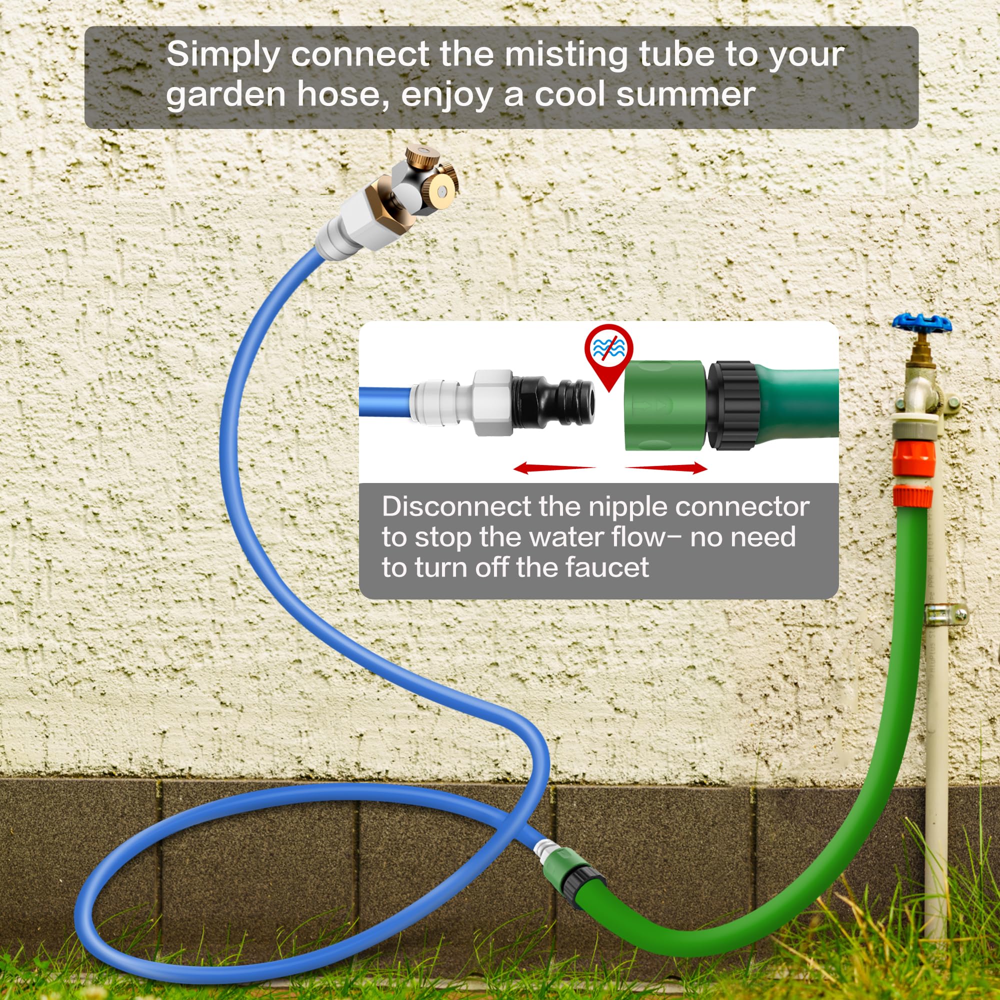 HAOWIN detachable brass nozzle for easy cleaning and maintenance.
