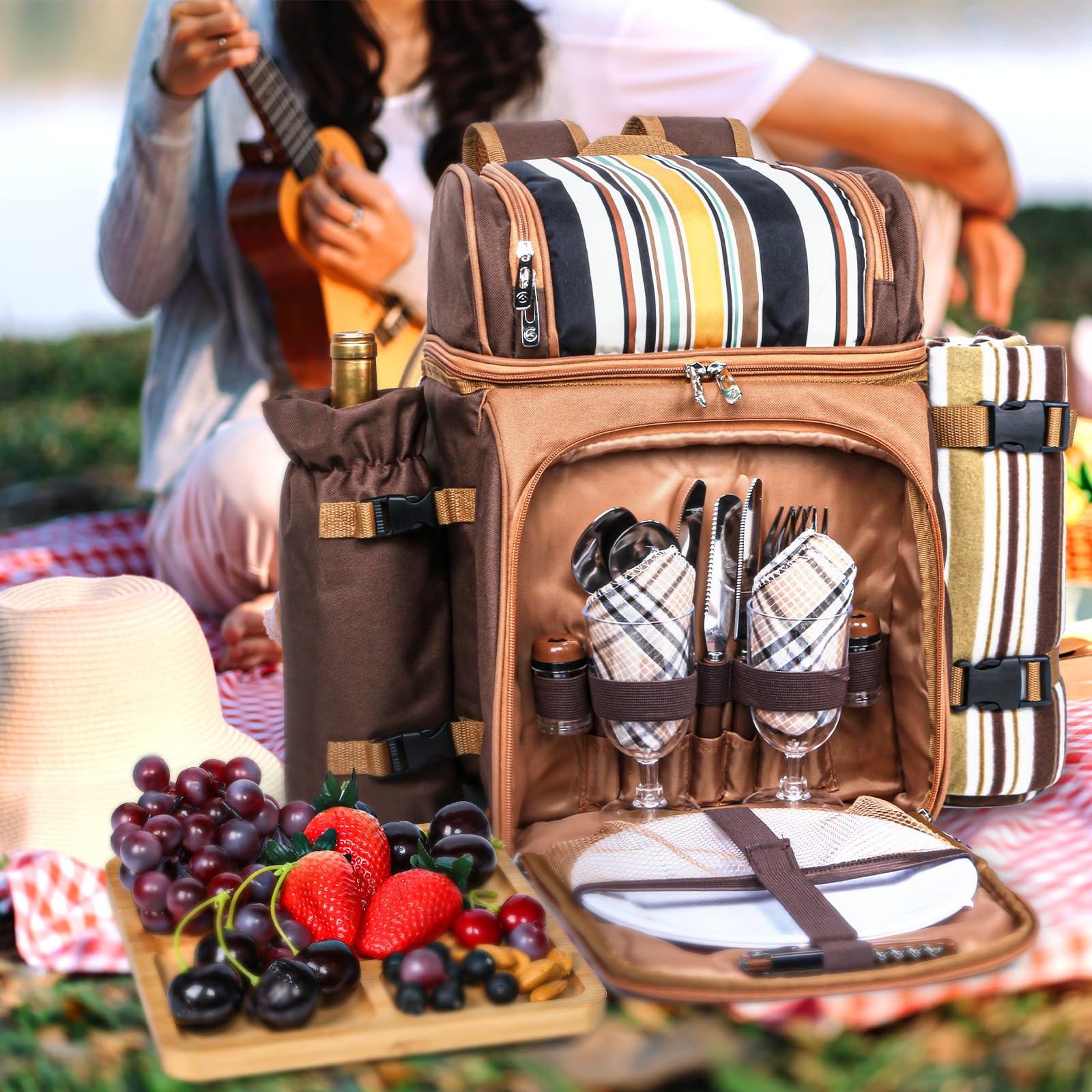 Hap Tim charcuterie boards set for two with plates and cutlery
