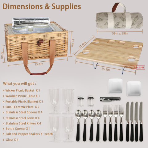 Hap Tim stainless steel cutlery service kits for four on the go
