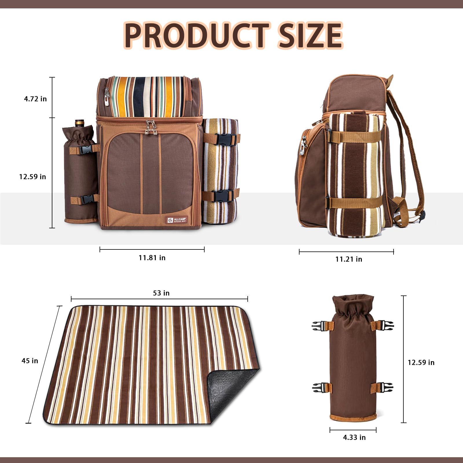 Hap Tim top pocket stores dry foods for quick access during picnics