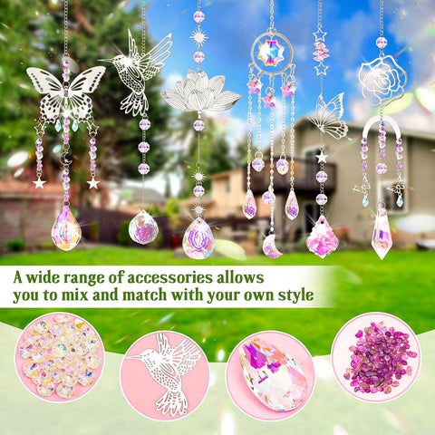 HAPGFS DIY Suncatcher Kit offers multifunctional hanging decor for homes and gardens