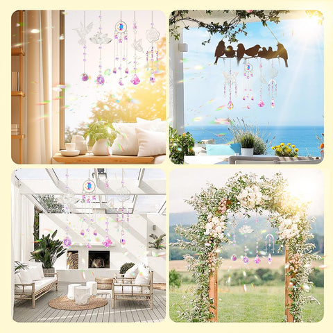 HAPGFS Sun catcher kit creates bright rainbows when exposed to sunlight