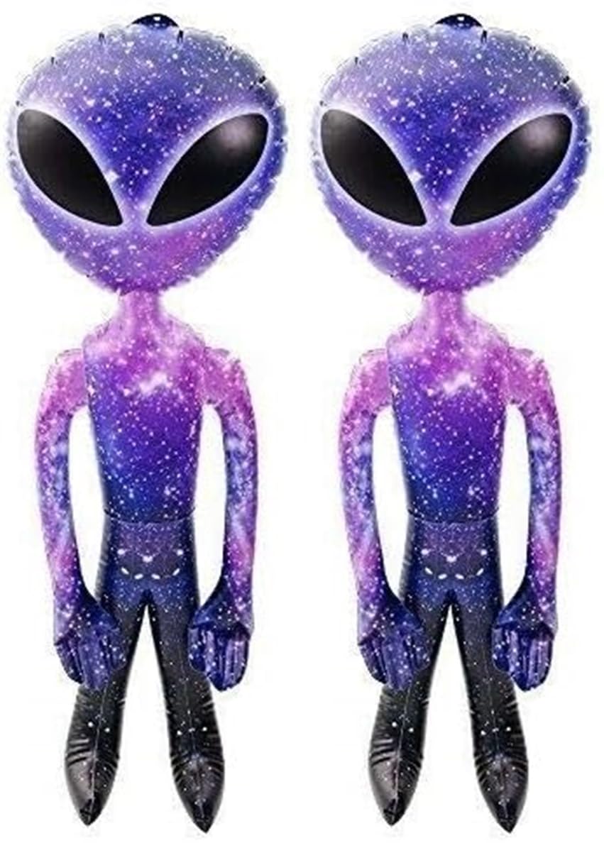 HAPPY DEALS Galaxy Space Alien Inflate aliens ready for party decor and play.