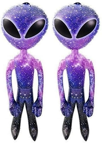 HAPPY DEALS Galaxy Space Alien Inflate aliens ready for party decor and play.