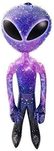 HAPPY DEALS Galaxy Space Alien Inflate UFO decor ideal for kid-friendly celebrations.