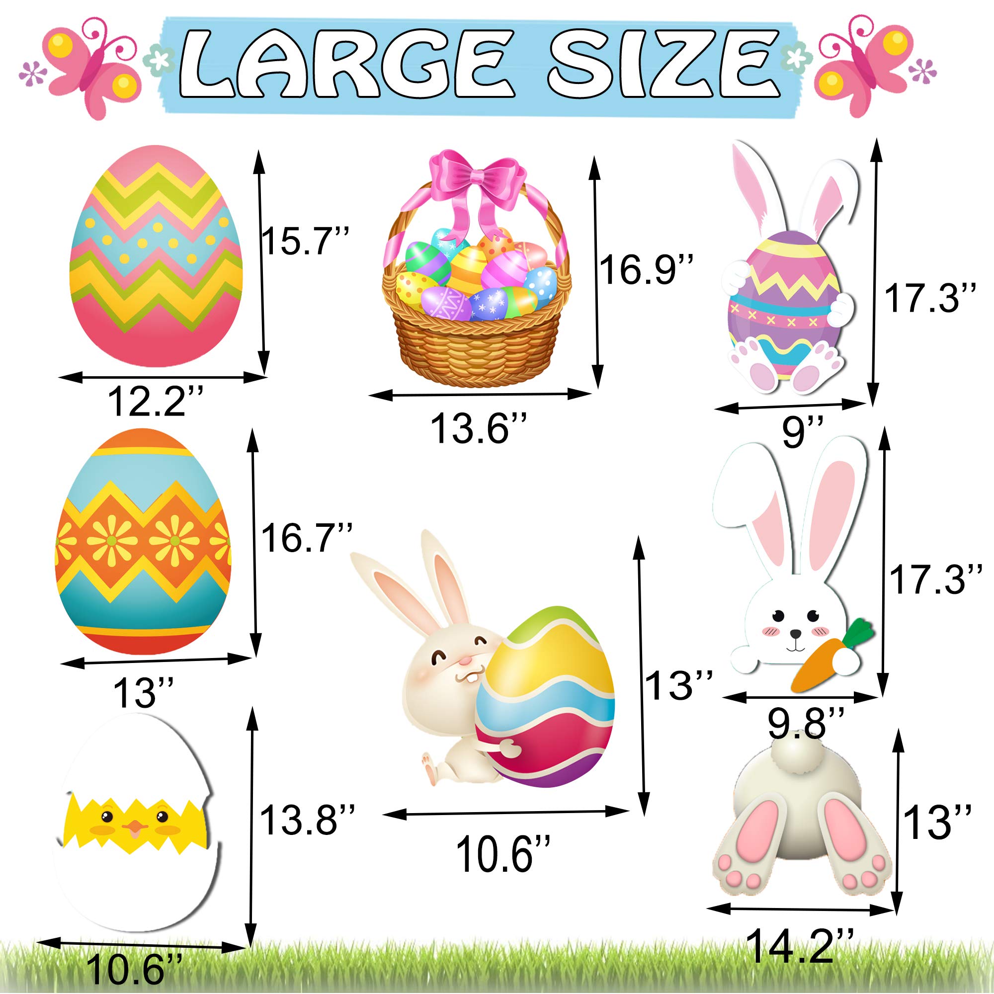 Happy Storm bunny egg yard sign boosts visibility for Easter events