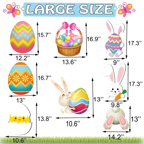 Happy Storm bunny egg yard sign boosts visibility for Easter events