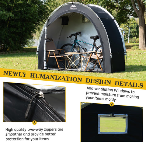Happy Travel bike storage shed 2-3 bikes capacity for flexible cycling storage
