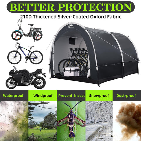Happy Travel bike storage tent shed packed size for easy transport