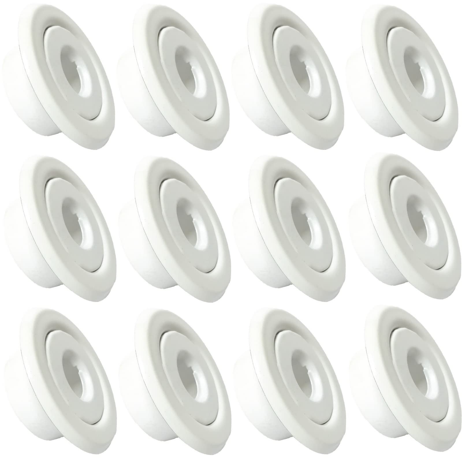 Happy Tree 12-pack escutcheon plate front view enhances ceiling aesthetics.